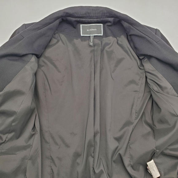 Women's Fitted Tuxedo Black Blazer, Le Chateau, XXS - Picture 11 of 16